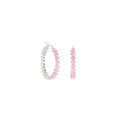Pave Hoop Earrings