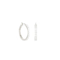 Pave Hoop Earrings