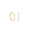 Pave Hoop Earrings