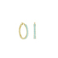 Pave Hoop Earrings