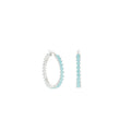 Pave Hoop Earrings