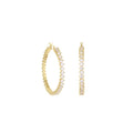 Pave Hoop Earrings