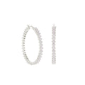 Pave Hoop Earrings