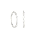 Pave Hoop Earrings