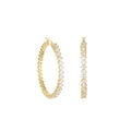 Pave Hoop Earrings