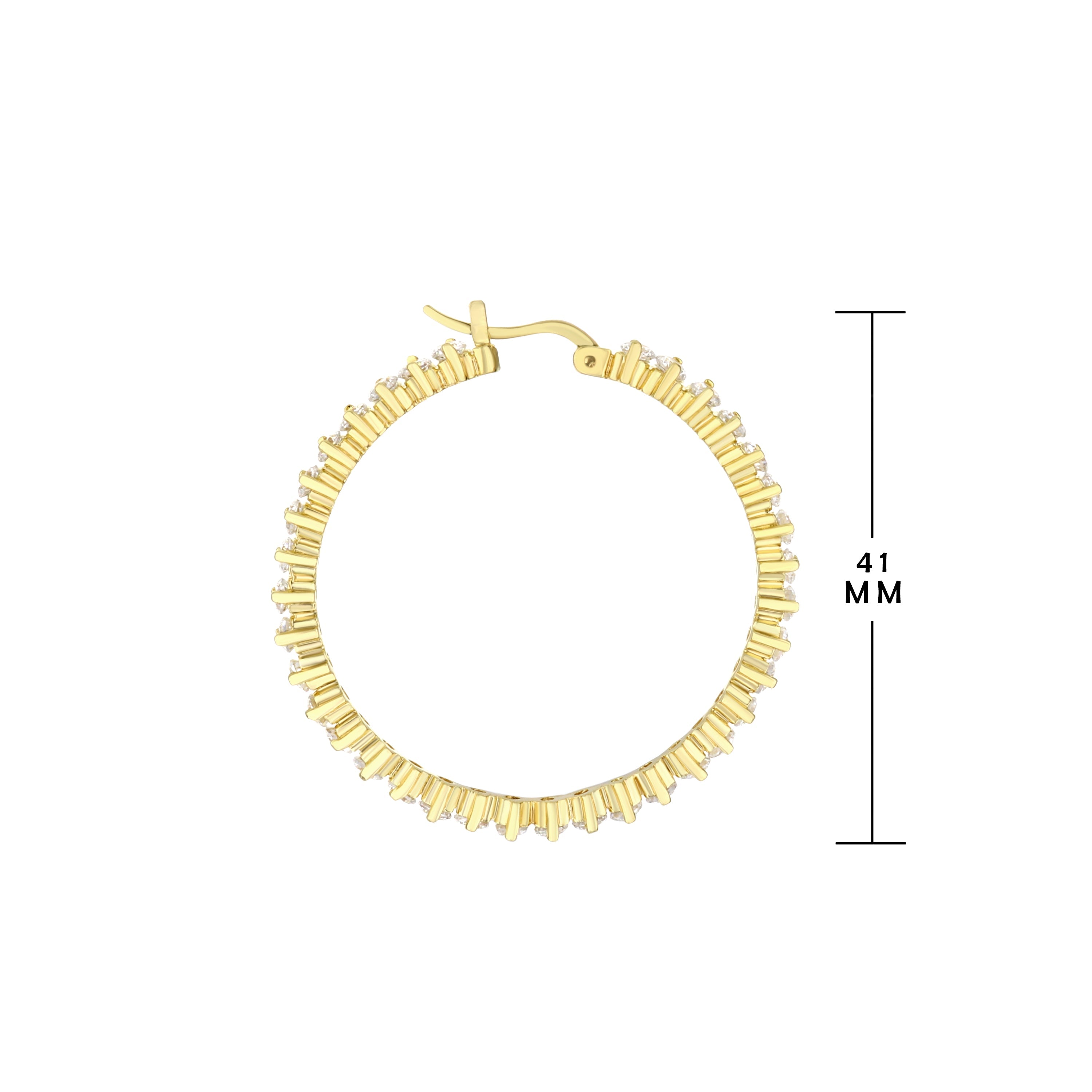 Pave Hoop Earrings
