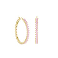 Pave Hoop Earrings