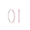 Pave Hoop Earrings