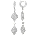 Glamour Pave Rhombus Earrings
