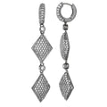 Glamour Pave Rhombus Earrings