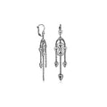 Elegant Solid Brass Base Bows And Hearts Earrings