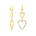 Pave Heart Earrings