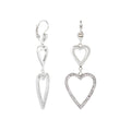 Pave Heart Earrings