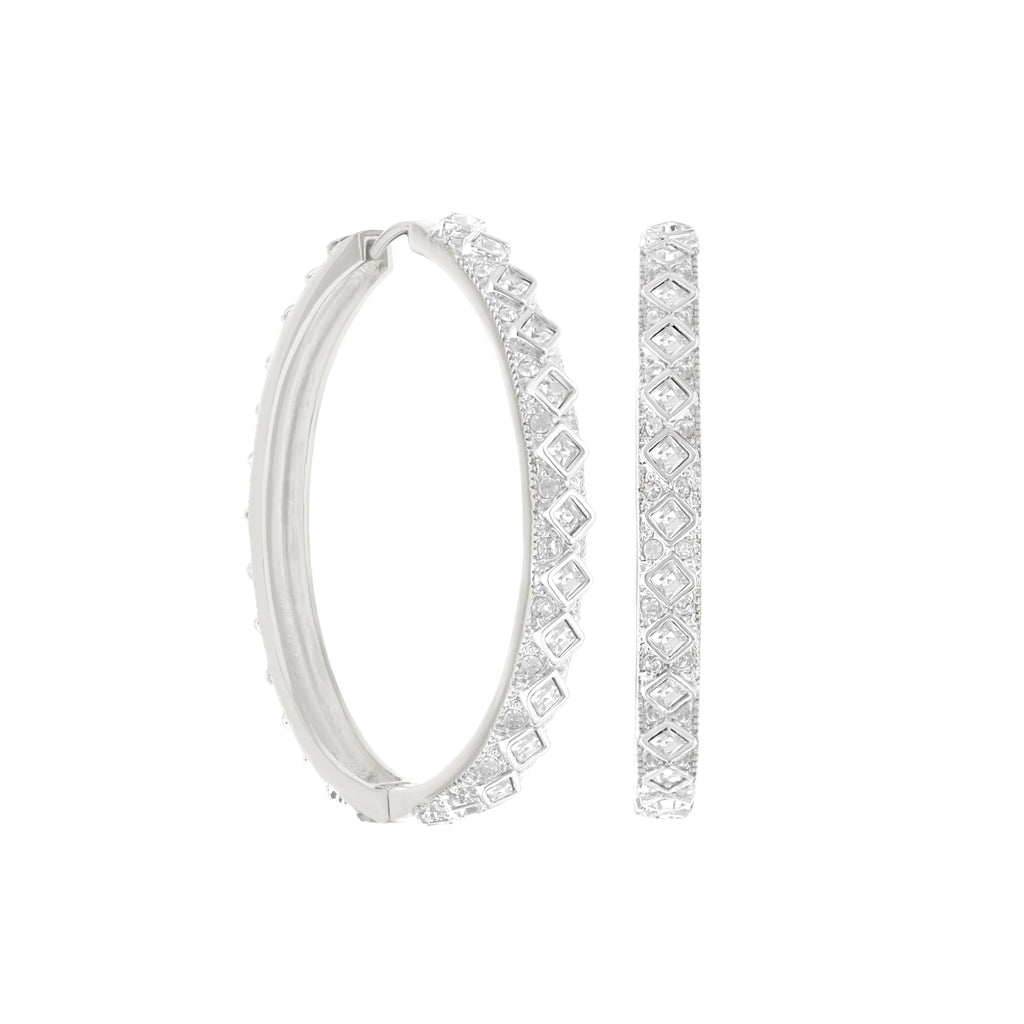 Crystal Hoop Earrings