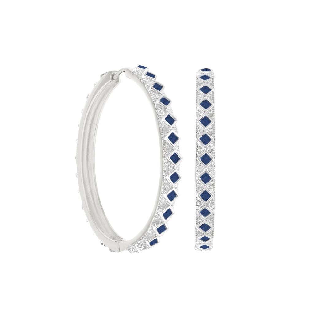 Crystal Hoop Earrings