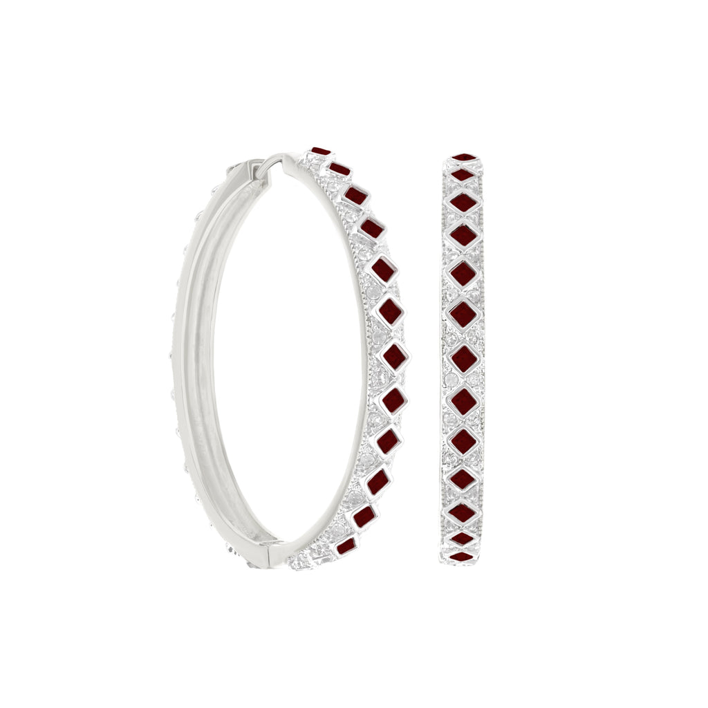 Crystal Hoop Earrings