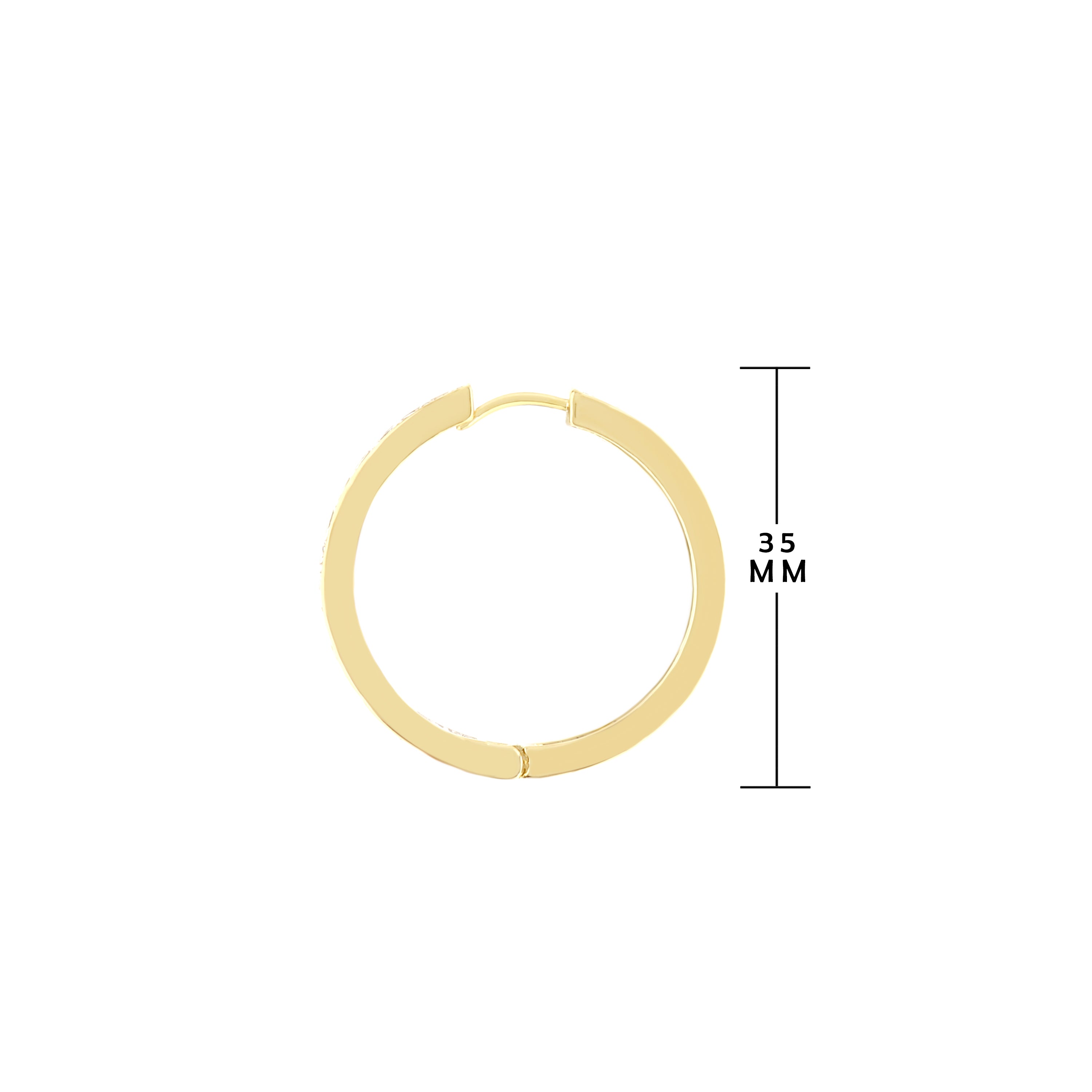 Pave Hoop Earrings