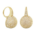 Glamour Pave Ball Earrings