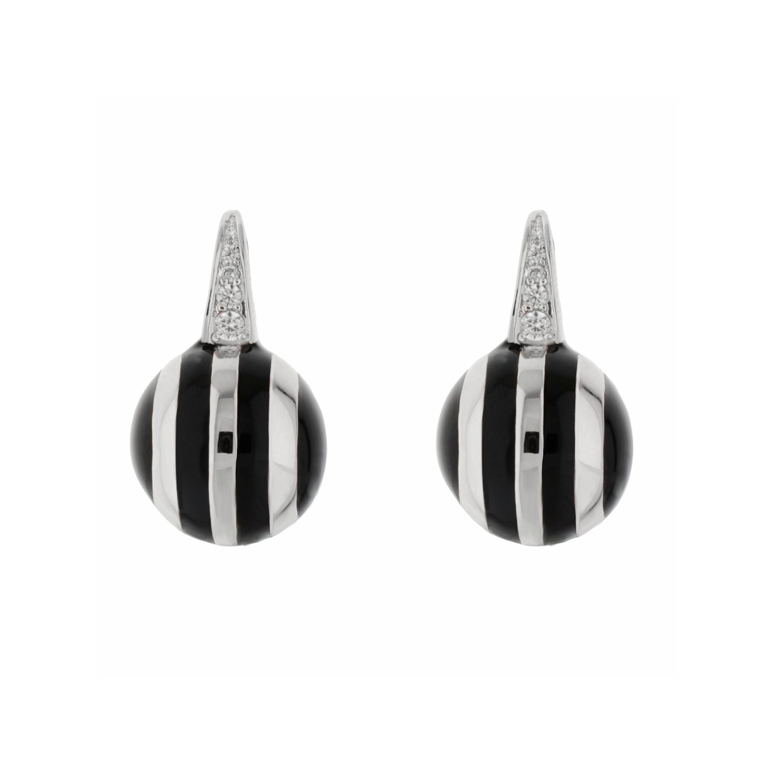 Bamboo Striped Earrings