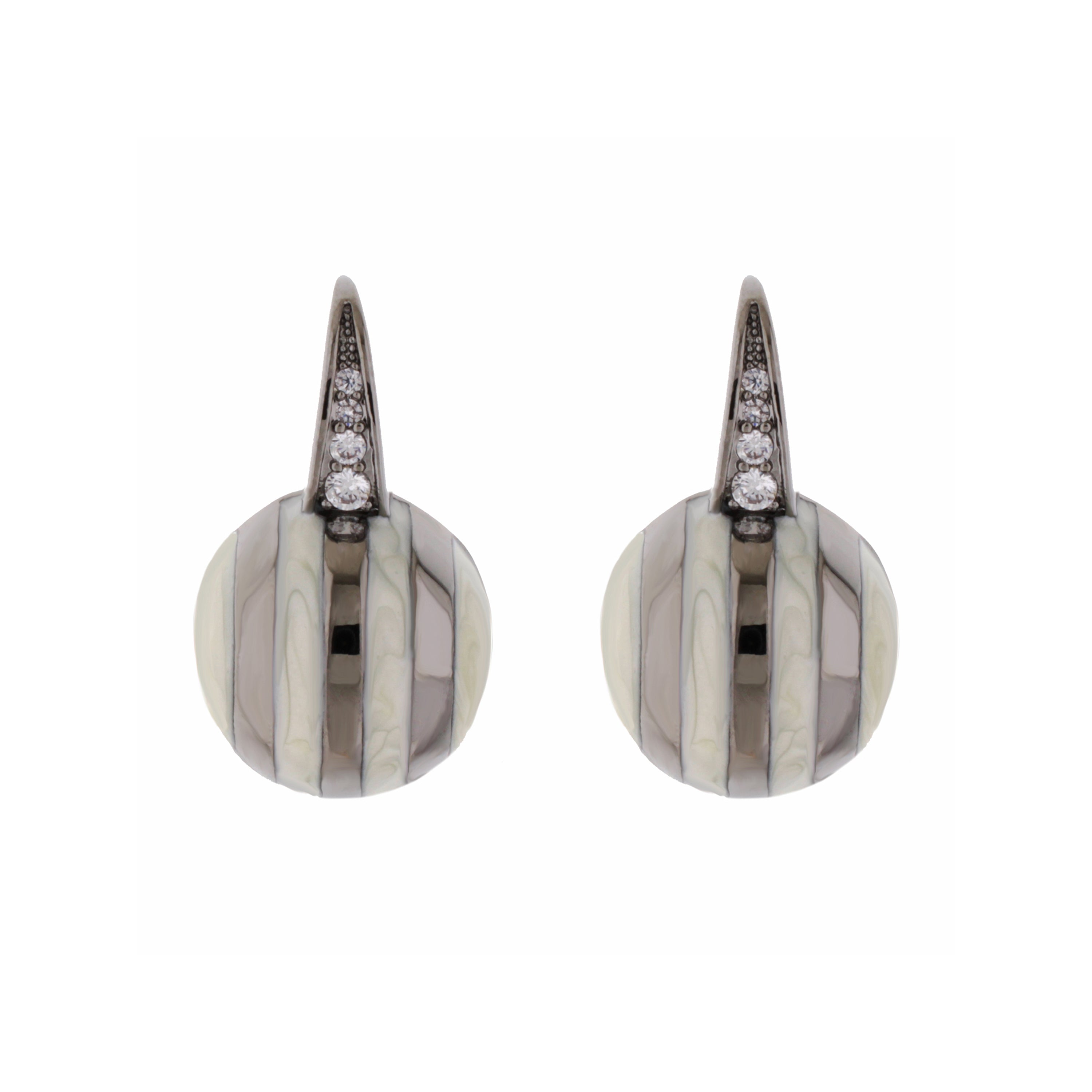 Bamboo Striped Earrings