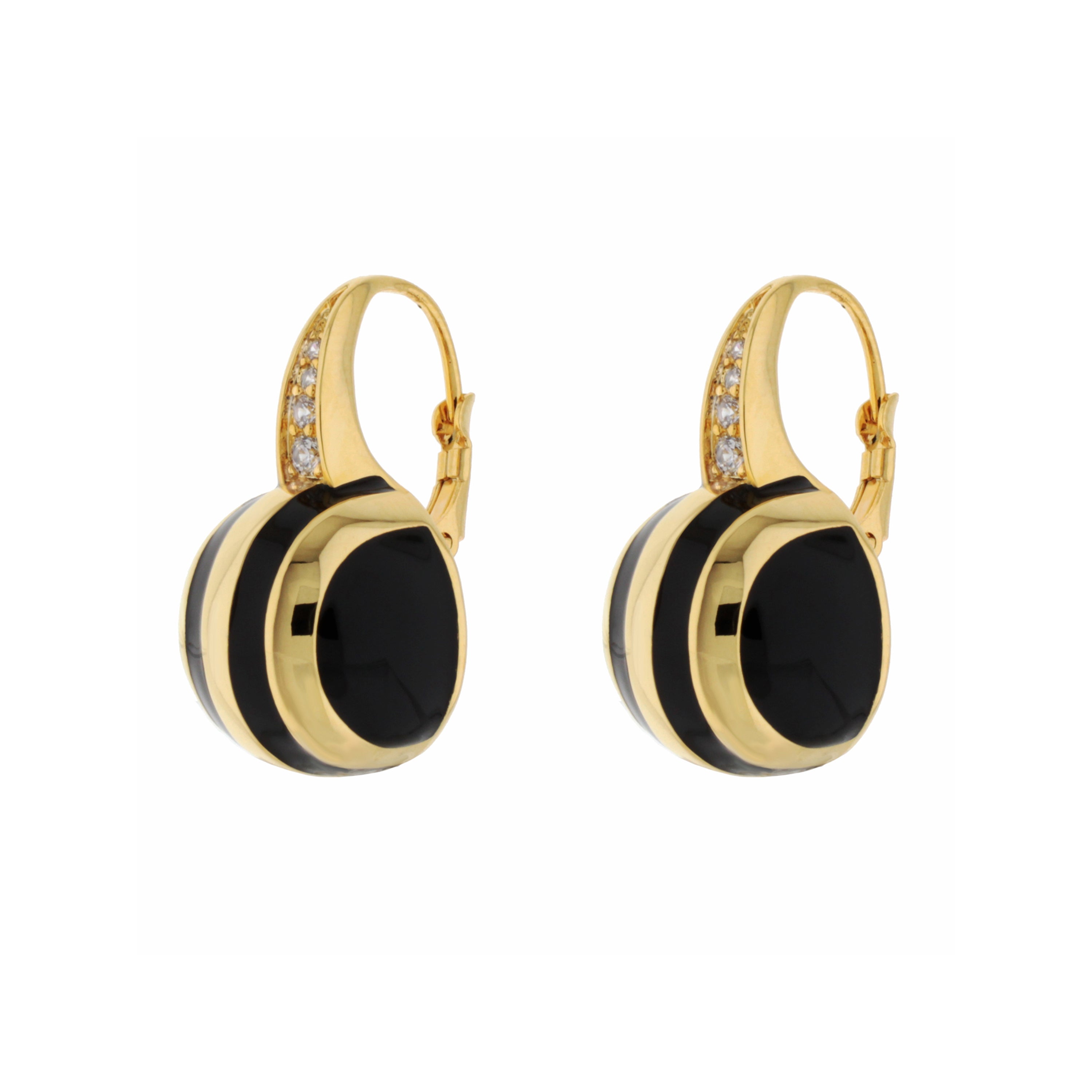 Bamboo Striped Earrings