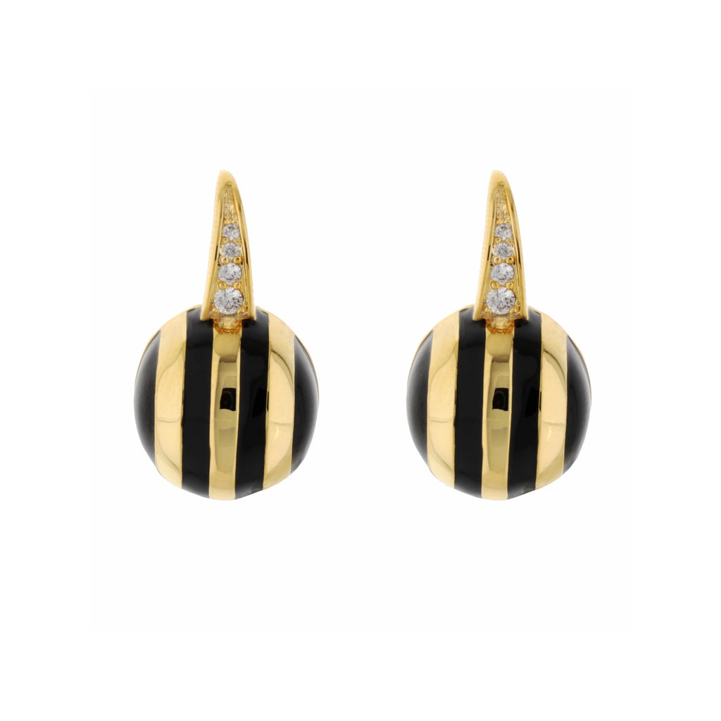 Bamboo Striped Earrings