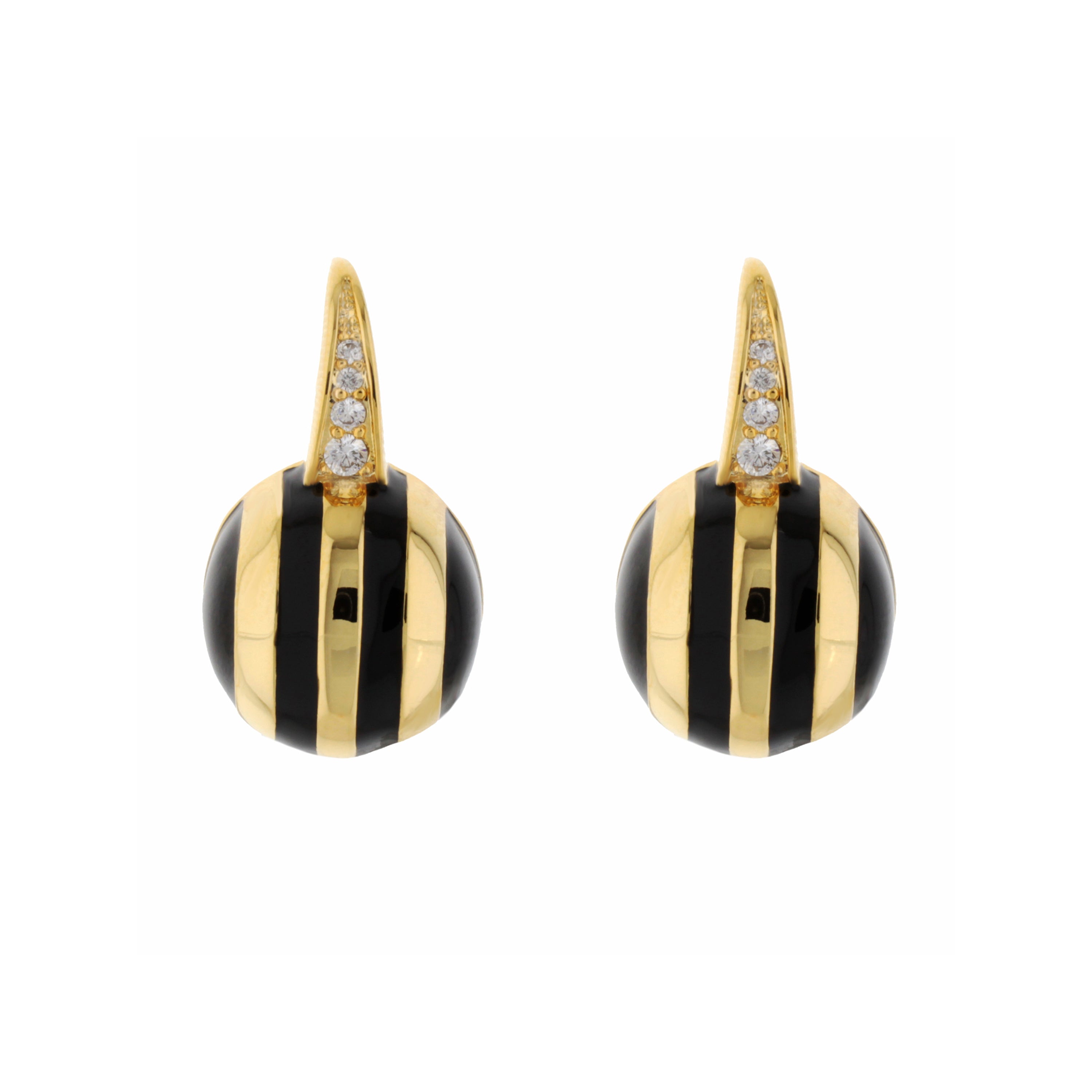 Bamboo Striped Earrings