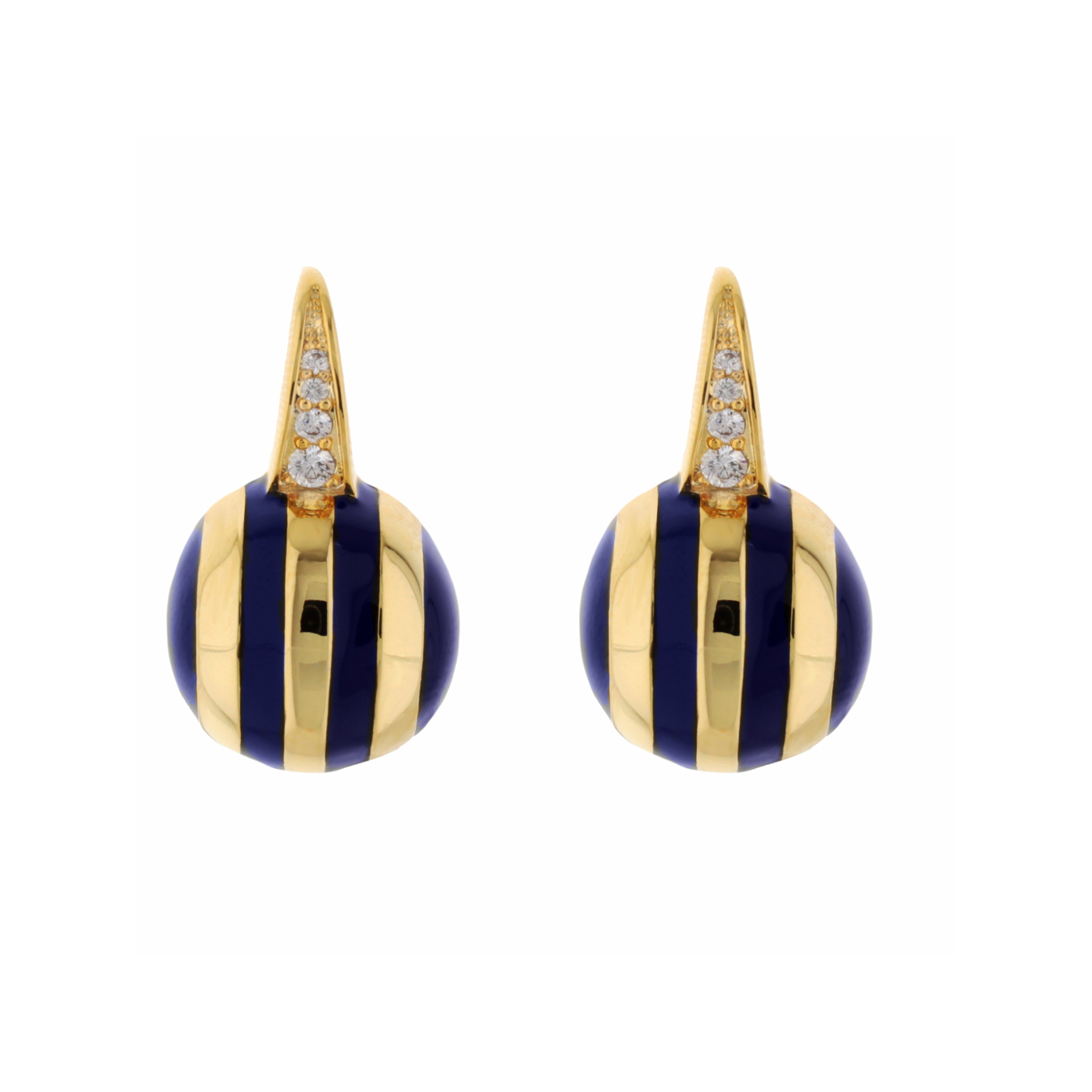 Bamboo Striped Earrings