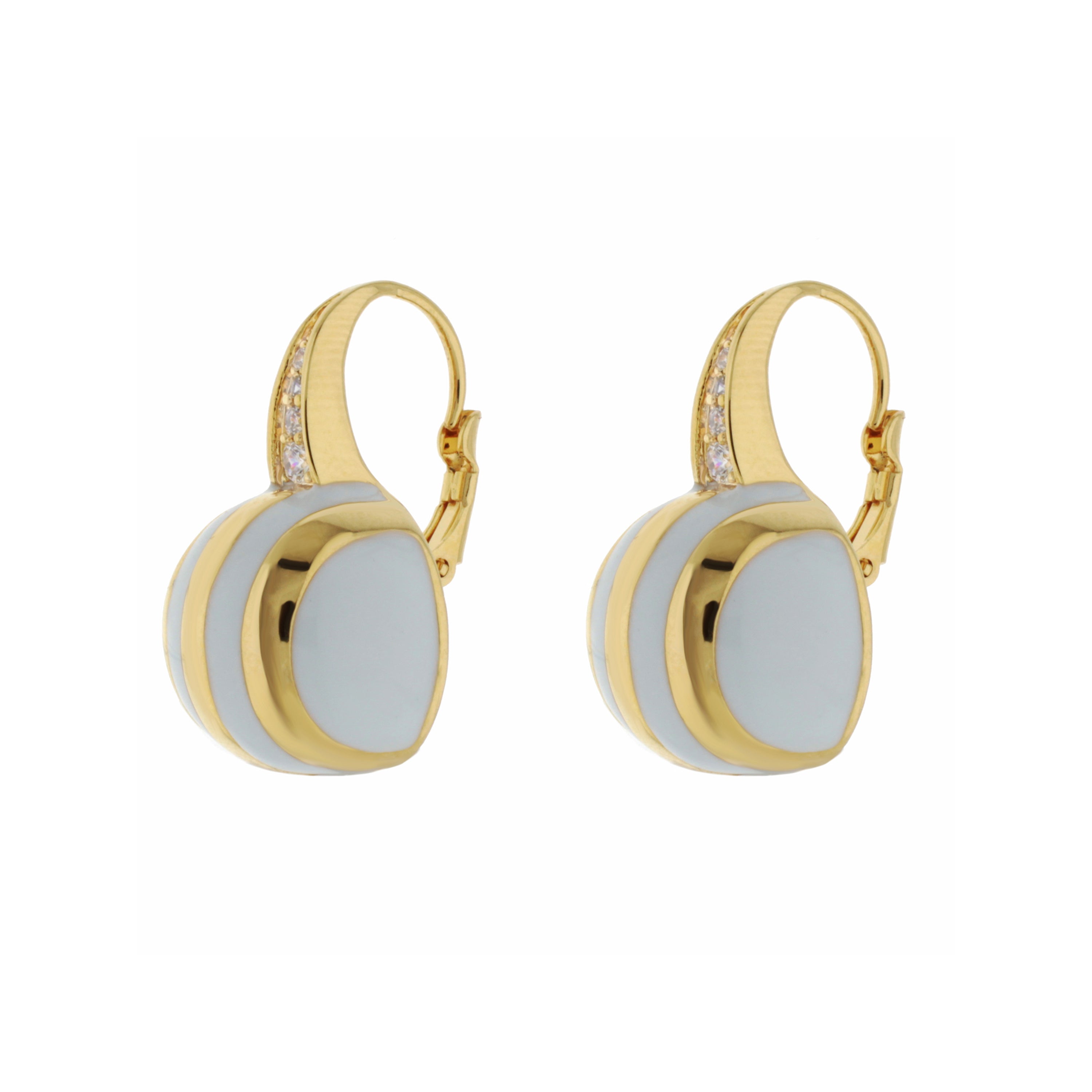 Bamboo Striped Earrings
