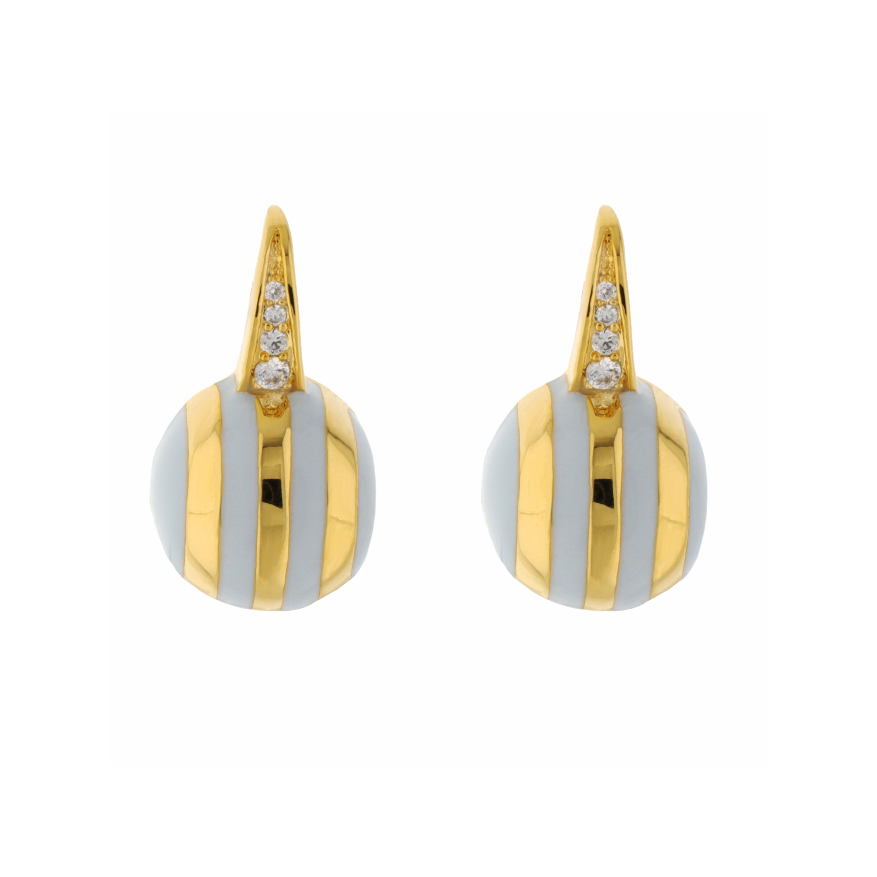 Bamboo Striped Earrings