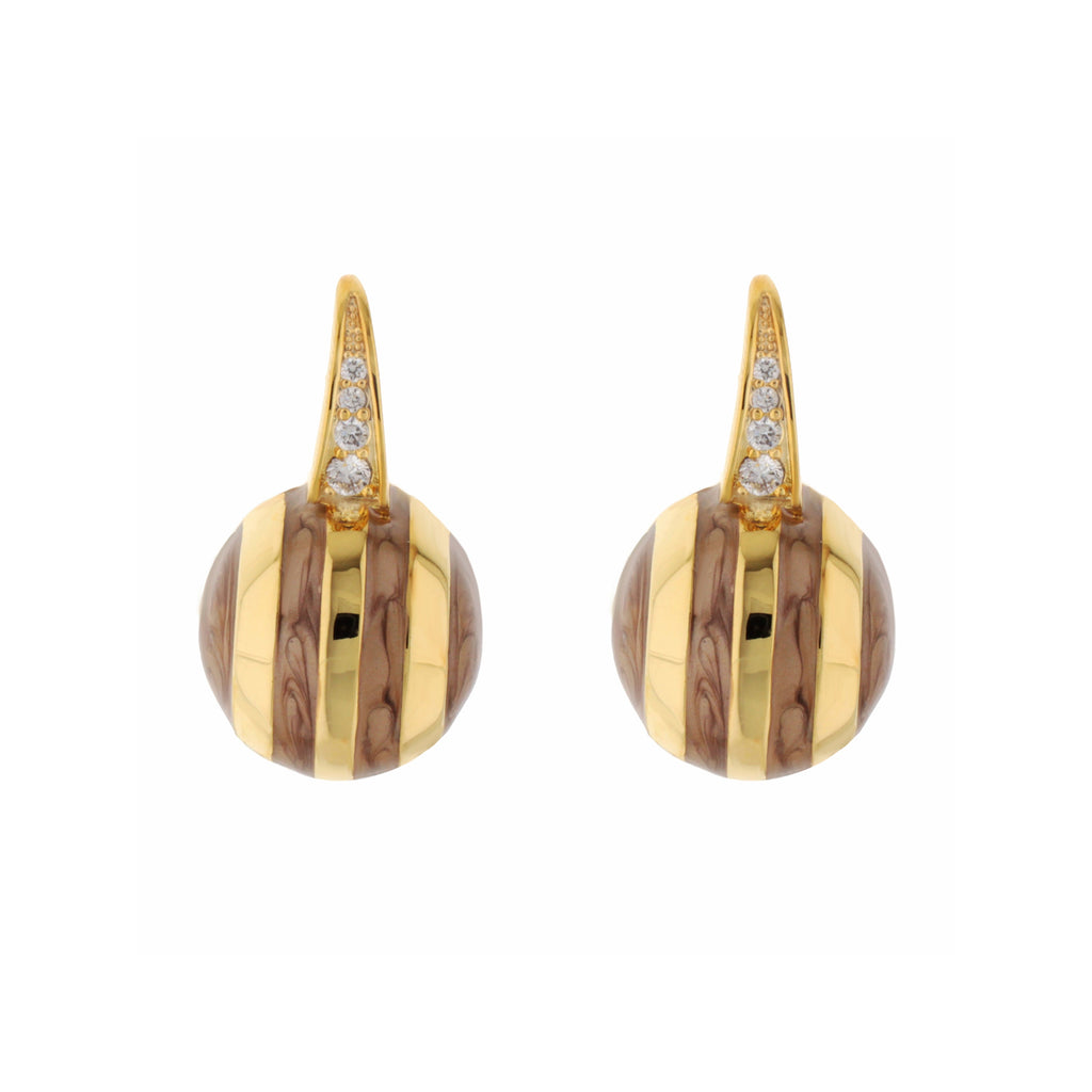 Bamboo Striped Earrings