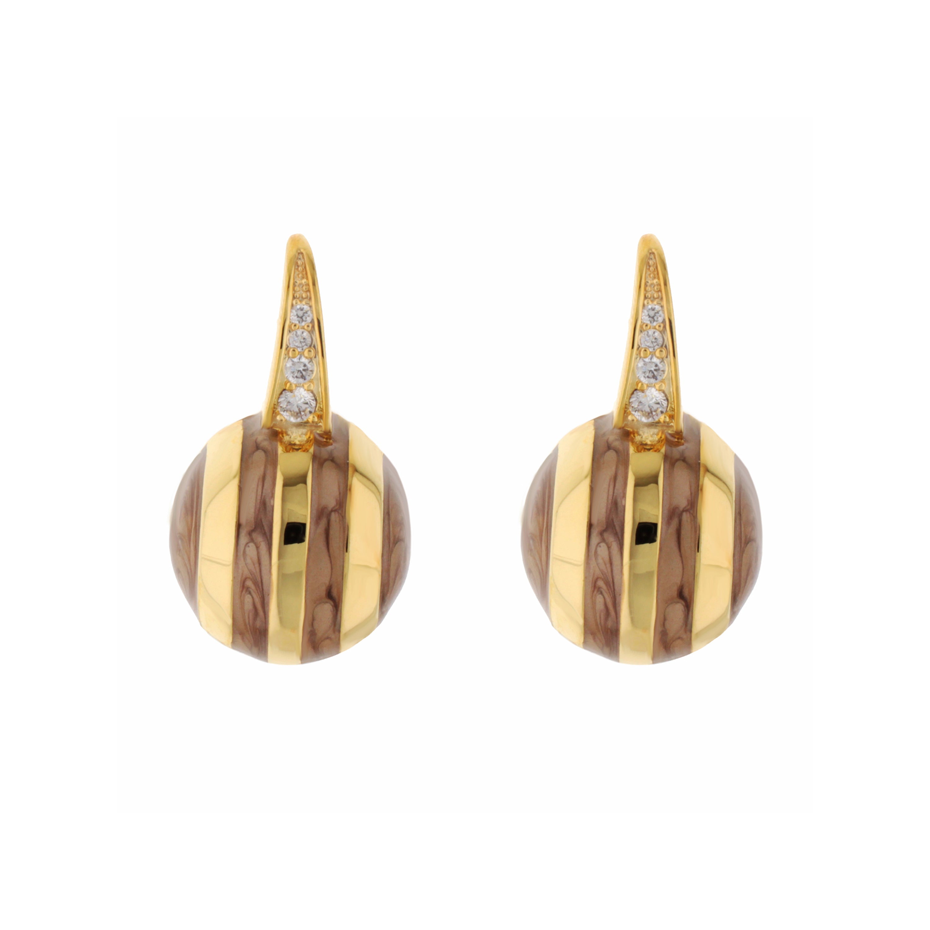 Bamboo Striped Earrings