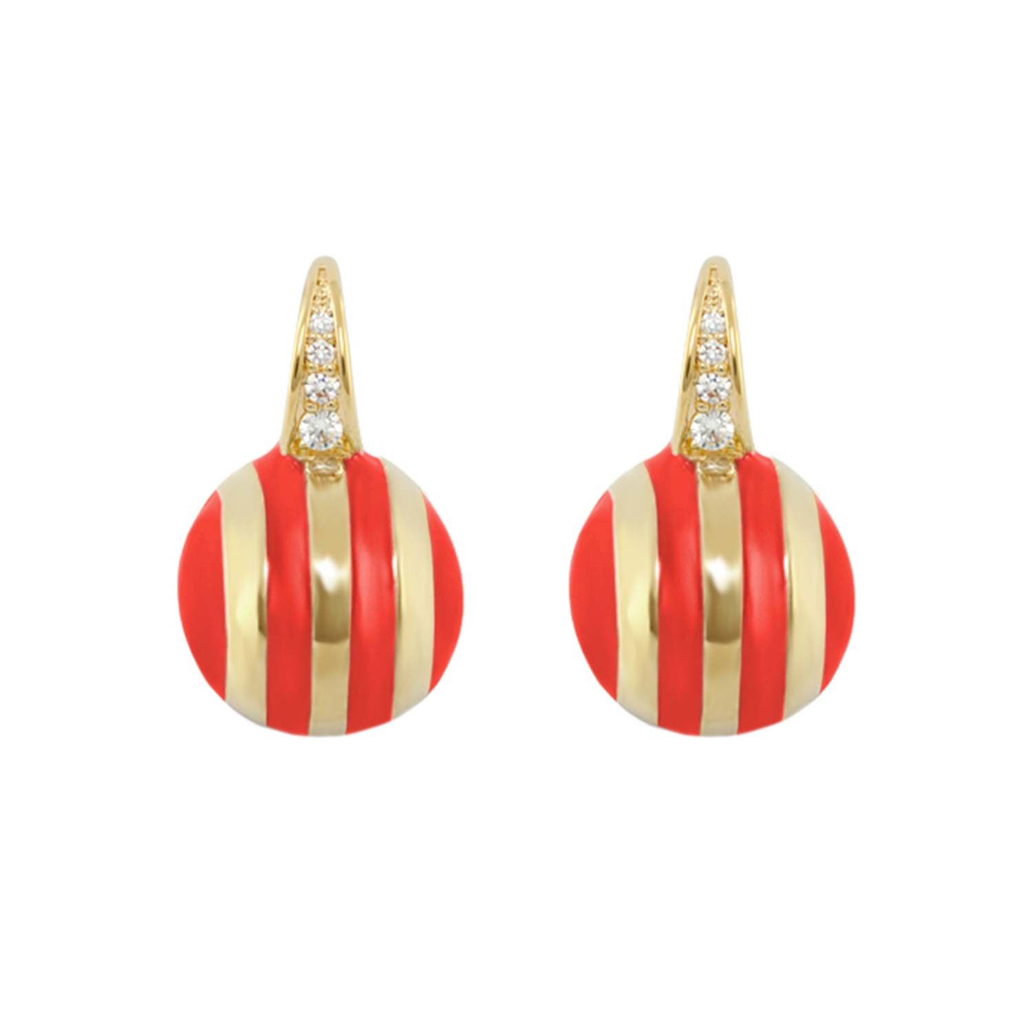 Bamboo Striped Earrings