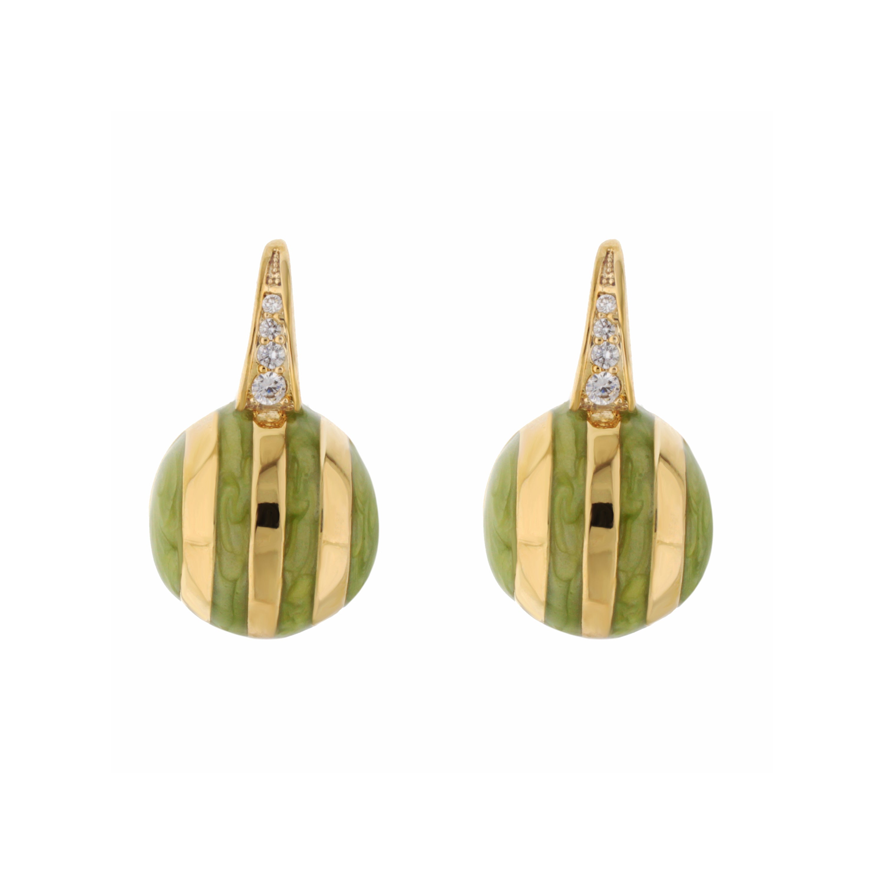 Bamboo Striped Earrings