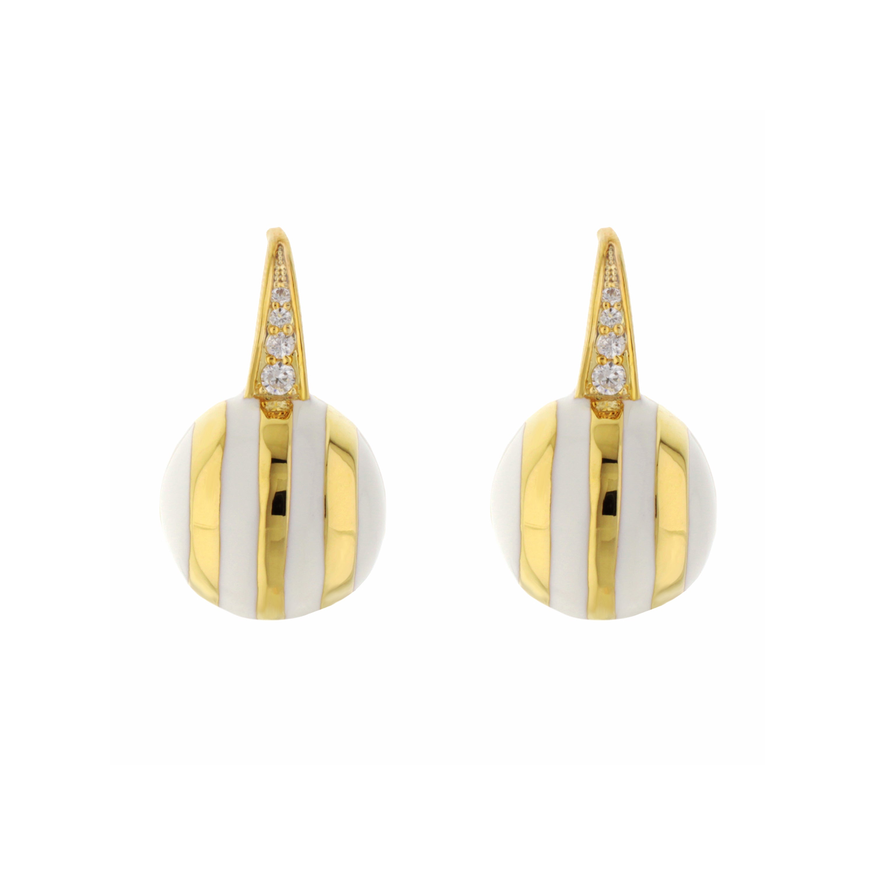 Bamboo Striped Earrings