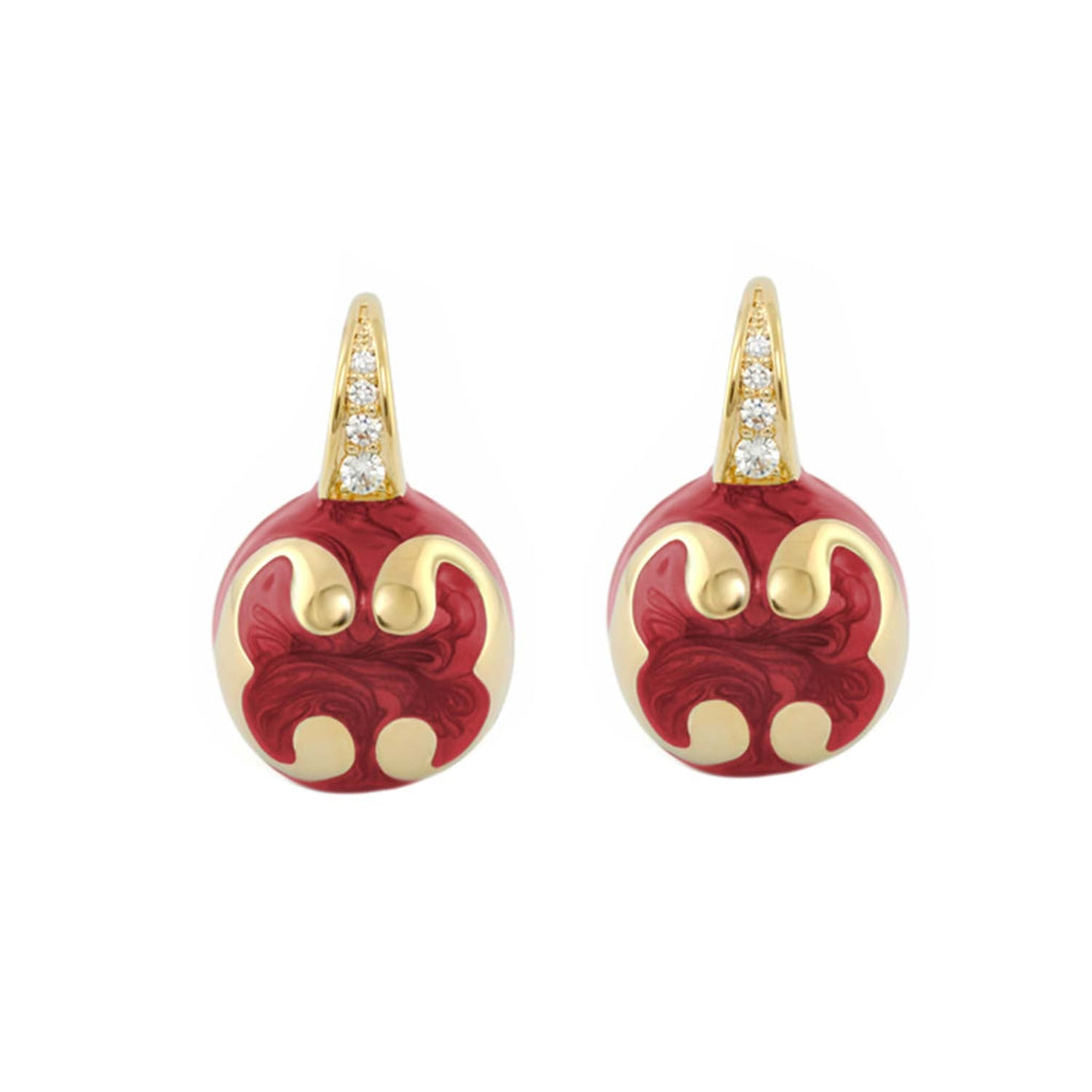 Bamboo Scroll Earrings