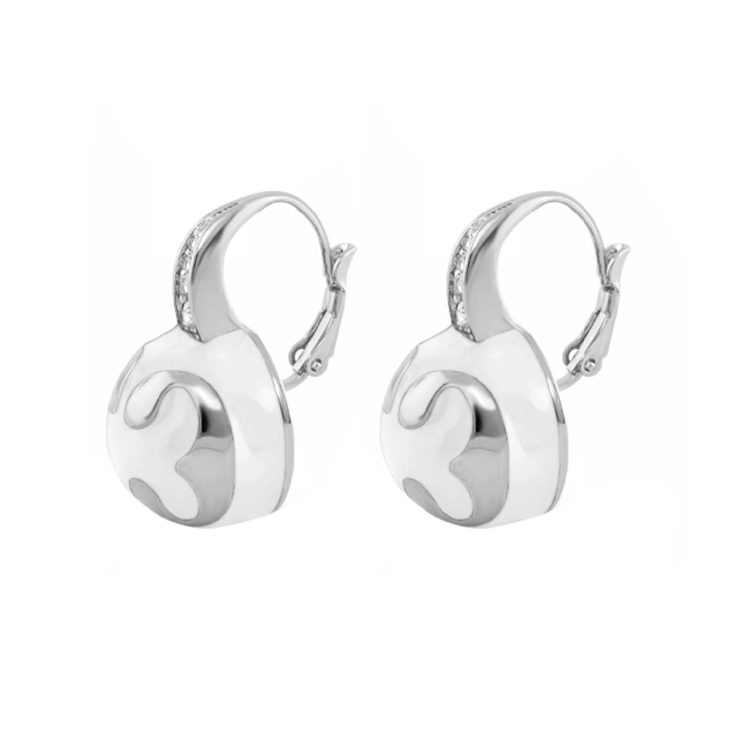 Bamboo Scroll Lever Back Earrings