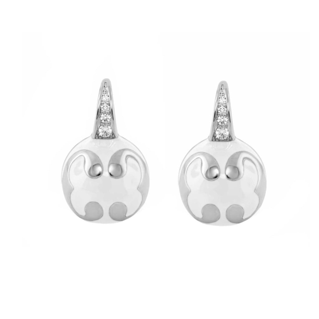 Bamboo Scroll Lever Back Earrings