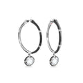 Prince Charming Cubic Zirconia Hoop Earrings