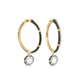 Prince Charming Cubic Zirconia Hoop Earring