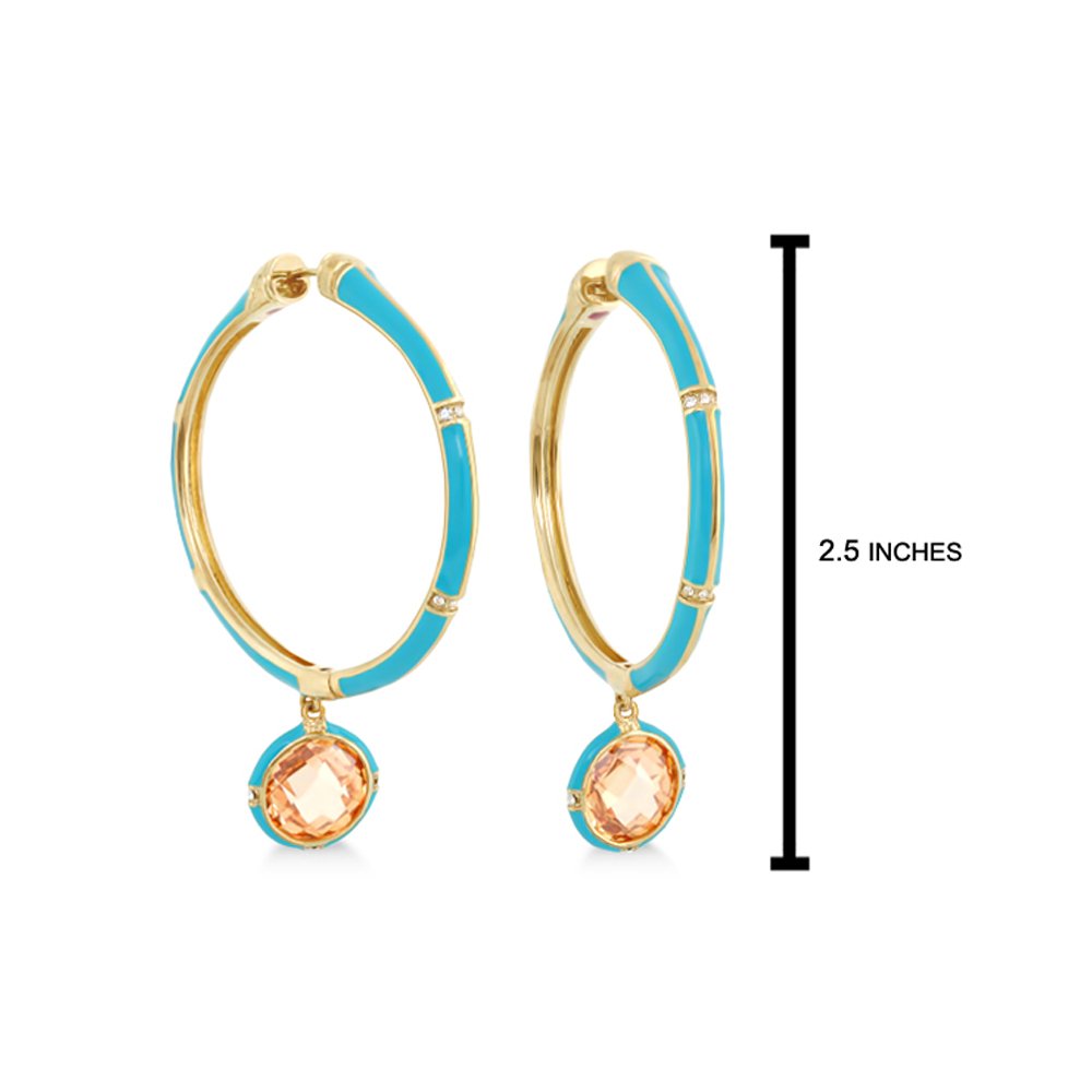 Prince Charming Cubic Zirconia Hoop Earring
