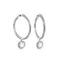 Prince Charming Cubic Zirconia Hoop Earrings