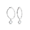 Prince Charming Cubic Zirconia Hoop Earring