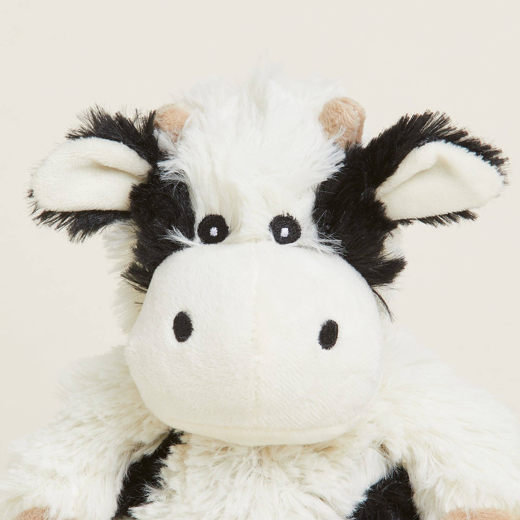 BLACK AND WHITE COW WARMIES JUNIOR 9"