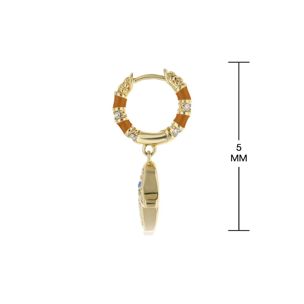 Lucky Hamsa Pave Earrings