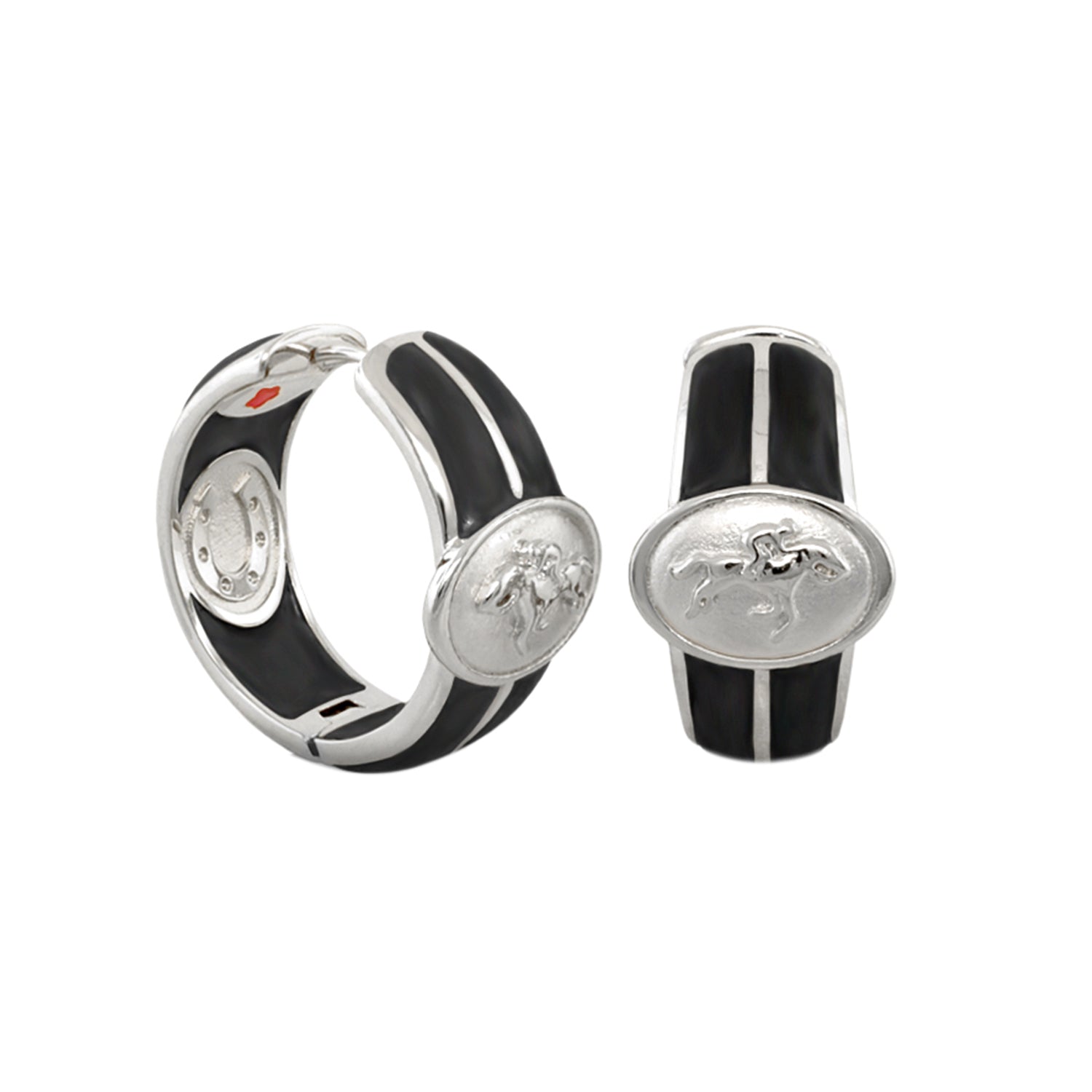 Equestrian Hoop Earrings