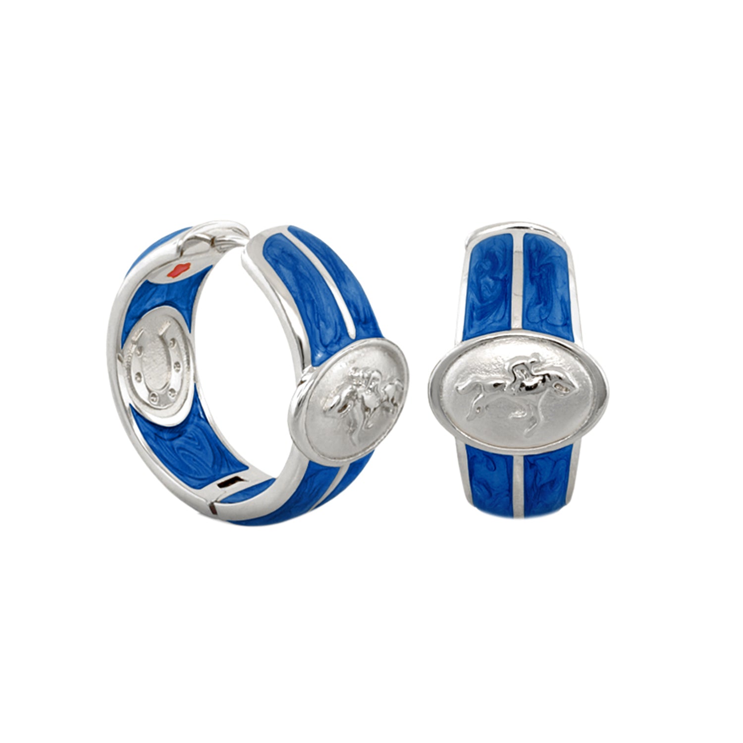 Equestrian Hoop Earrings