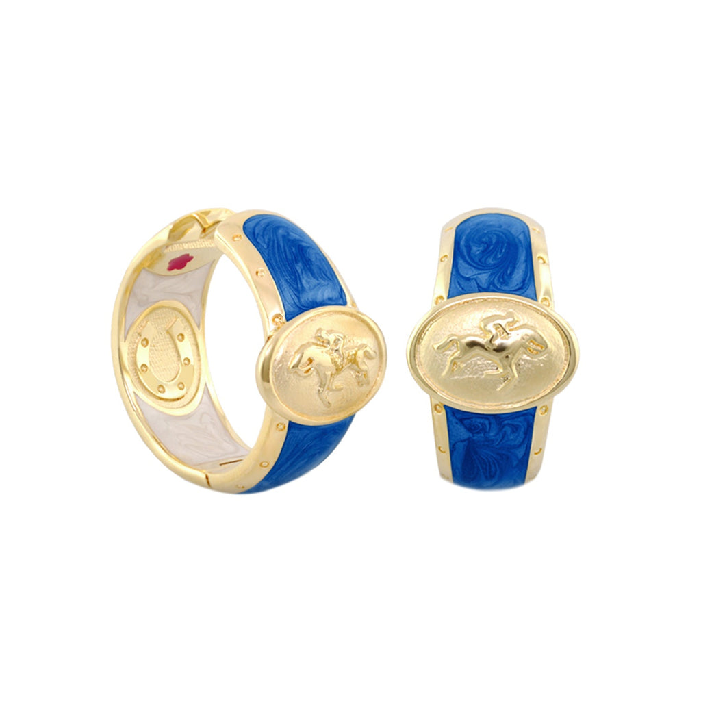 Equestrian Hoop Earrings
