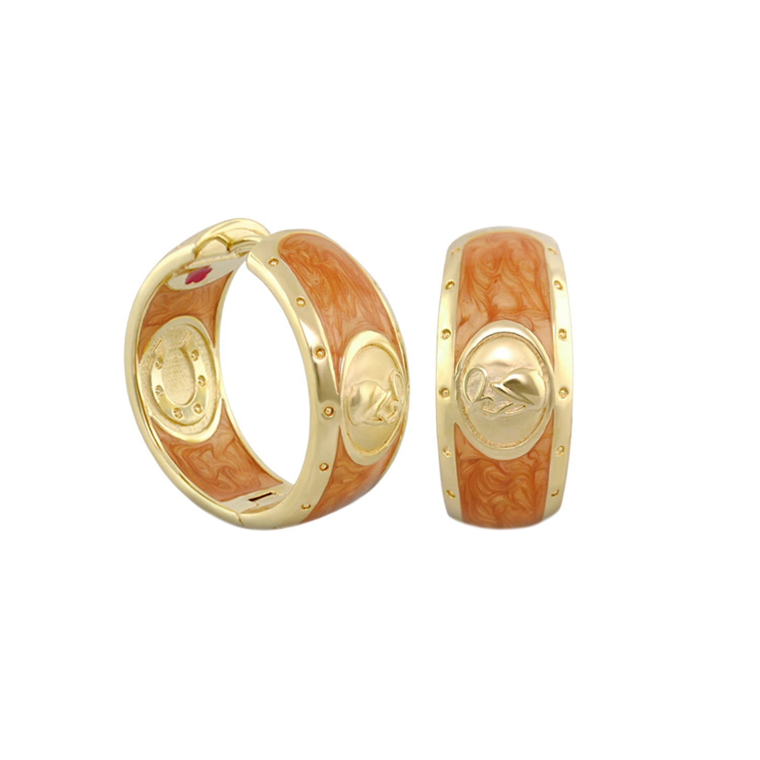 Equestrian Hoop Earrings