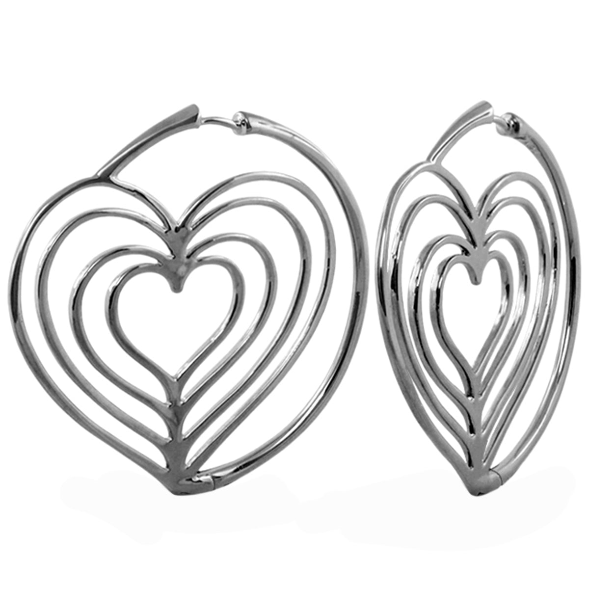Heart Hoop Earrings